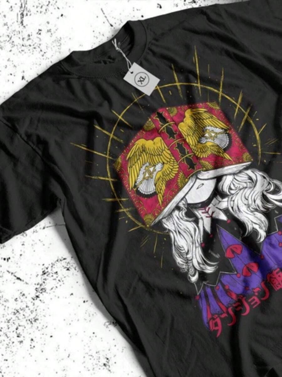 Senshi-Shirt Senshi Food Delicious In Dungeon Anime Japanese Shirt - 黑色 - 查看 1