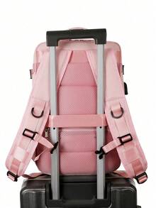 Fashionable Backpack, Business Casual Laptop Backpack, Travel Bag, Multi-Compartment, Large Capacity, Outdoor Lightweight, Anti-Theft, Minimalist, Student Bookbag - Multicolor - View 8