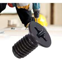 50 Piezas M4 Tornillo Avellanado Pieza de Conexión de Tornillo Cruzado Plano para Mantenimiento de Reparación(M4x8), Tornillo,38072324 - Púrpura polvoriento - Ver 5