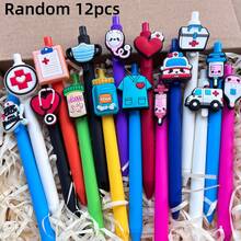 6/12pcs Creative Nurse Doctor Pens, Retractable Candy Color Medical Theme Ballpoint Pens, Suitable For Doctor, Nurse, Medical Assistant And Student Gifts, Medical Pen Set, Random Style - Black - View 10