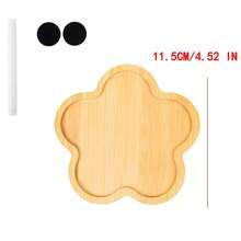 Posavasos DIY con bolígrafos y etiquetas, manteles individuales resistentes al calor para estudiantes, elegantes posavasos de bambú y madera para tazas de té - Multicolor - Ver 6