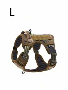 Adjustable No-Pull Tactical Dog Harness With Handle For Large Dogs - Reflective Vest For Labrador Retriever, Siberian Husky, German Shepherd - Durable Polyester Material - Nhiều màu - Xem 18
