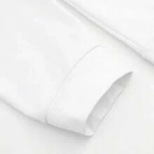 Women's Casual "PARKE" Letter Print Loose Pullover Sweatshirt, Encountering Lazy Fashion.2026 New Y2Y Style Casual Women's Sweatshirt - Versatile For Sports, Leisure, And Everyday Wear - 白色 - 查看 6