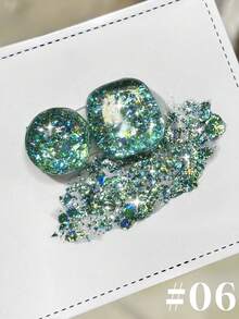 Miss Leia 1-12 15ml 春夏海王星闪粉凝胶指甲油 - 提亮肤色，百搭色彩，高密度水钻指甲油，多种颜色，透明凝胶底油，新手友好，UV/LED固化，可浸泡用于半永久化妆，适用于沙龙/美容院套装、DIY、居家、节日礼物、美甲艺术 - 彩色 - 查看 11