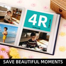 6-Inch Photo Album With 200 Pockets, Large Capacity, Velvet Material, Creative Family & Couple Commemorative Album, Christmas Gift, Perfect Gift, Commemorative Album, Exquisite Gift, Family Photo Album - Multicolor - View 6