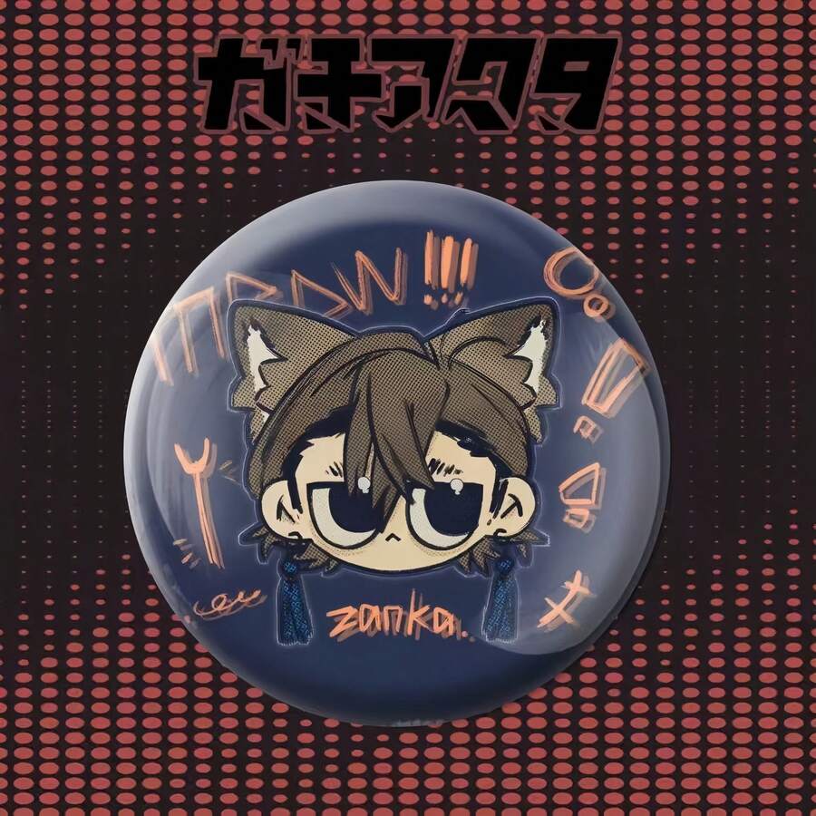 1pc New Abyss Demon Q-Version Cartoon Series Badge, Exquisite Collectible Small Gift - Multicolor - View 1