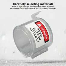 Cubierta Protectora de Interruptor Industrial, Cubierta Protectora de Interruptor de Perilla de Parada de Emergencia de PC Transparente para la Industria, Duradera y(default) - Multicolor - Ver 6