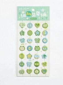 3D立体可爱贴纸，精致装饰贴纸，海绵塑料材质，两种款式可选。可用于制作贴纸簿、笔记本、冰箱贴，以及装饰手机壳。也适用于家庭聚会、生日派对、圣诞节等各种场合。推荐作为礼物送给朋友和孩子。