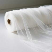 1pc 393 Inch White Sheer Voile Curtain, Chiffon Ceiling Drape, Romantic Wedding Arch Decor, Wedding Ceremony Decor, Multipurpose Sheer Curtain, Outdoor Wedding Decor, Bridal Shower Decor, Wedding Reception Decor, Birthday Party Decor, Wedding Arch Backdrop Sheer, Party Backdrop Decor, Photography Prop Sheer - White - View 8
