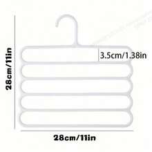 1/3pcs Multi-Functional Non-Slip 5-Tier Closet Organizer Rack, Tie Rack, Scarf Rack, Hair Accessory Rack, Practical Home Storage Tool, Space Saving, Neat And Tidy(Random Color) - Multicolor - View 10