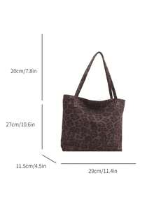 1pc Fashion Colorblock Bow Print Shoulder Bag, Minimalist Lightweight, Multi-Pocket Design, Shoulder Handbag - Black - View 5