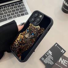 Patrón de Leopardo de Ojos Azules con Incrustaciones de Diamantes, Patrón de Caricatura Creativo Personalizado de Alta , Nueva Funda de Teléfono de Ojos de Cielo, Divertida y Única, Regalo de Moda Simple y Moderno para Hombres y Mujeres, Compatible con iPhone 17 16 15 14 13 12 11 PLUS PROMAX PRO Series - Colores mixtos - Ver 8