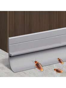 1 Piece Durable PVC Door Bottom Seal Strip - Windproof, Waterproof, Insectproof, Soundproof, Easy To Install, Polished Surface Black/White - Perfect For Bathroom And Room Doors, Soundproof Strip|Smooth Door Seal Strip|PVC Structure - 白色 - 查看 8