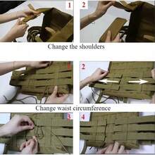 Tactical Vest With Quick Release MOLLE Soft Airsoft Assault Plate Carrier