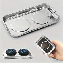 Magnetic Parts Bowl Square Magnetic Tray Automatic Screw-Retaining Suction Cup For Automotive Nut, Bolt, And Screw Parts Storage Tool - Super Strong Magnets, Thickened Tray, Multiple Sizes And Shapes Available, Suitable For Nuts, Bolts, Screws, And Hardware Storage, Tools, Work Tools, DIY Tools, Toolboxes, Storage, Accessories, Organization Carts, Storage Boxes, Organization, Christmas, Men's Tools, Gifts