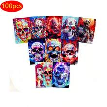 100 Túi Mylar mini có khóa kéo, kích thước 6*8 cm, 7*10 cm, túi nhựa có khóa kéo cầu vồng hologram laser tái sử dụng, túi đóng gói tự dán kín, túi đựng kẹo, bánh quy, túi chống mùi, chống thấm nước, có thể đóng mở lại. - Nhiều màu - Xem 8