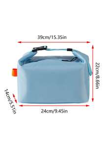 1个黑色、黄色、灰色、绿色新款保温午餐盒手提袋，大容量，可折叠，适合工作、携带午餐，简约大容量设计