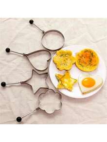 Stainless Steel Egg Rings, Round Omelette Mold, Breakfast Cooking Tool, Pancake Maker, Snack Maker, Ideal Gift For Valentine's Day, New Year, Mother's Day, Graduation, Kitchen Essentials - Multicolor - View 8