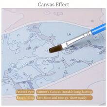 一套生动花卉艺术DIY数码油画套装，成人手工坊，无框艺术画套装，适用于卧室装饰和艺术墙，无需绘画基础，简单有趣的绘画方法，实现您的绘画梦想，沉浸在缤纷多彩的世界中，每一笔都是自我表达，为生活增添浪漫气息，是馈赠亲朋好友的最佳礼物，节日礼物，40*50厘米 - 珊瑚粉 - 查看 6