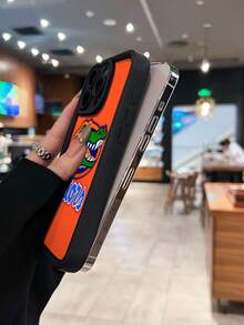 Estuche para teléfono colorido con logotipo de Gator Compatible con estuches para teléfonos   17  16 Pro Max  15 Pro Max  13 y  12 Material de TPU de cobertura total a prueba de golpes Resistente al agua, a caídas y a rayones Un gran regalo para familiares, amigos, seres queridos, novios/novias y para Año Nuevo - Negro - Ver 6