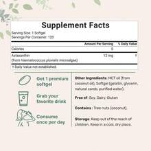 Premium Astaxanthin 12mg Softgels – 120 Count For 4 Month Supply - Astaxanthin - Xem 3