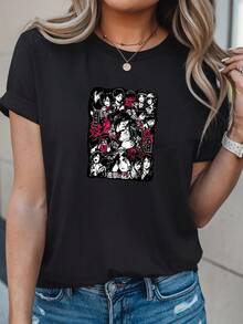 Women Sports Tees & Tanks - 黑色 - 查看 1