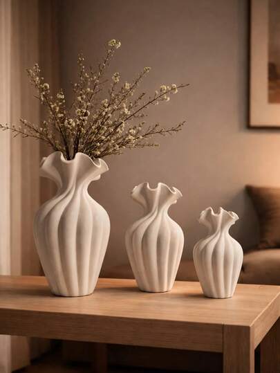 Mat Mat Heykelsi Vazo, Modern Dekoratif Yer/Masa Üstü Vazo, Minimalist İskandinav Tarzı Ev Dekorasyonu, Zarif Oturma Odası ve Yemek Masası Orta Süsü, Düğün ve Noel Dekorasyonu, Hediye Fikri, En İyi Arkadaş Hediyesi, Kadınlar İçin Kış Hediyesi
