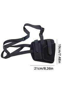 Adjustable Chest Quick-Release Holster, Outdoor CS Airsoft Gun Pouch, Waterproof Concealed Tactical Gun Holster, One Size Fits Most - Black - View 5