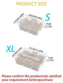 1个优雅发饰收纳罐，创意按压盖收纳盒，可收纳发夹、发圈、发带、化妆海绵、化妆刷，防水防尘，适合宿舍、酒店、卧室、梳妆台装饰。 - 透明白 - 查看 2