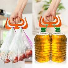 2个装人体工学购物袋提手 - 多功能提手，购物袋提手，购物袋携带器，塑料袋提手，提袋工具，防滑，便携式购物收纳袋，购物、旅行、居家和厨房必备