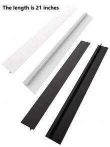 1/2pcs, Stove Counter Gap Cover T-Shaped Silicone Rubber Strip For Kitchen Oil-Gas Slit Filler Heat Resistant Mat Oil Dust Water Seal, 21/25/30inch-ASDF - 黑色-21吋-2件裝 - 查看 6