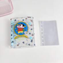 A7 Transparent Loose Leaf Binder, 6-Ring Soft Leather Notebook Loose Leaf Binder, Transparent Loose Leaf Binding Cover, Detachable Round Loose Leaf Binder - Multicolor - View 10