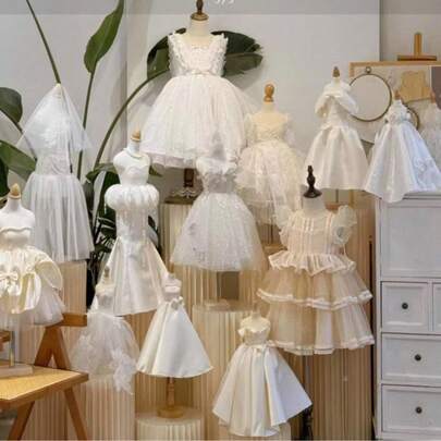 1pc Mini Sewing Clothing Doll Stand Model Prop, With Square Base And Pinholes, Suitable For Clothing Teaching, Female Clothing Mannequin, Desktop Display Model (With Wooden Base), Sewing Pattern Making Model, For Sewing Studio And Home Use