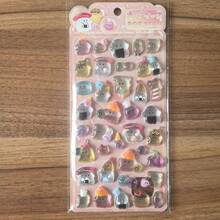 Cute Cartoon Animal Resin Stickers, Japanese Girly Heart-Shaped, Shiny Cat Eye Stickers - Multicolor - View 13