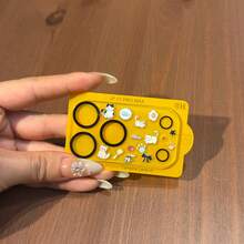 Small Animal Stickers+Transparent Lens Film, Kitten, Bunny, Camera Lens Protection Film, Compatible With Apple 17 Pro Max/17 Pro, Glass Film Cover, Providing Fashionable Protection For Your Phone - Kitten Stickers + Transparent Lens Film - View 5