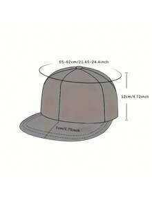 1pc Street Hip Hop Versatile DC Logo Print Flat Brim Baseball Cap, Adjustable Double Buckle, Comfortable Breathable Suitable For Daily Wear - Multicolor - View 4