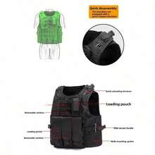 Military Tactical Vest Air Soft Paintball Molle Plate Carrier Combat Game Vest