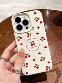 1pc Cute Cloud, Cherry Blossom Pattern Soft TPU Shockproof Phone Case, Minimalist Large Hole Fashion Cover Compatible With IPhone 15/15 Pro/16/16 Pro/17/17 Pro/17 Pro Max/12/12 Pro/12 Pro Max/11/11 Pro/13/13 Pro Max, Elegant Apple 14 Phone Case Gift For Friends, Lovers, Sisters Or Yourself - Multicolor - View 4