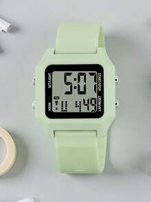 New Fashionable Multifunctional Square Electronic Watch, Sports Watch, Life Alarm Clock, Digital Display Watch, Wristband - one-size - View 4