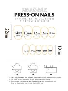 24PCS Short Almond False Nail Aura Purple Blush Pointed Nail Art Cute Chrome Alloy Acrylic Press On Nail Gel Nail Art Nail Supplies Art Nail Set (Attached: A Piece Of Jelly Gel And File) Suitable For Women's Daily Dating Party - Multicolor - View 6