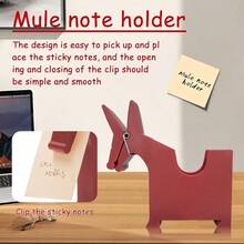 Mule Creative Memo Entrainment Notepad Dispenser, Plastic Pen Holder And PVC Desktop Storage Box - Fun And Practical Home Or Office Decor For On-Top Storage - Red - High Quality - View 6
