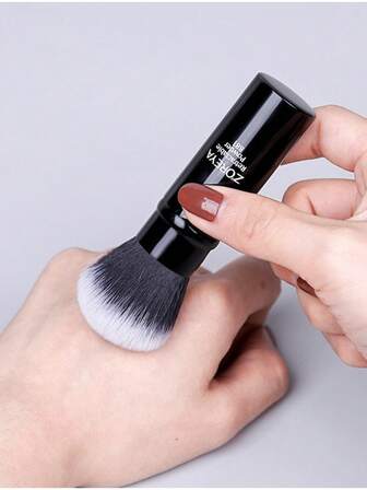 Pennello retrattile multifunzionale mini Z'OREYA, pennello per blush in polvere nero di Zhangjiakou, strumento per il trucco portatile