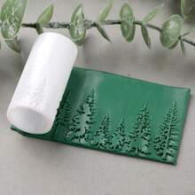 Pine Tree Texture Roller Embossing Tool | Polymer Clay And Ceramic Texture Roller, Plastic Craft Tool For Jewelry Making And Decorative Patterns - Multicolor - View 2