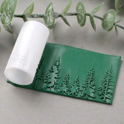 Präglingsverktyg för tallstruktur | Texturrulle av polymerlera och keramik, plastverktyg för smyckestillverkning och dekorativa mönster