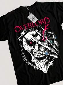 Overlord Ainz-Shirt Ooal Gown Albedo Skull Anime Manga Gifts Shirt All Size - 黑色 - 查看 5