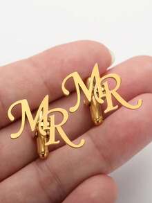 Personalized Groomsmen Cufflinks,Custom Initial Cufflinks For Men,Groomsmen Cufflinks Set,Best Man Gifts,Groomsmen Proposal,Name Cufflinks - Multicolor - View 9