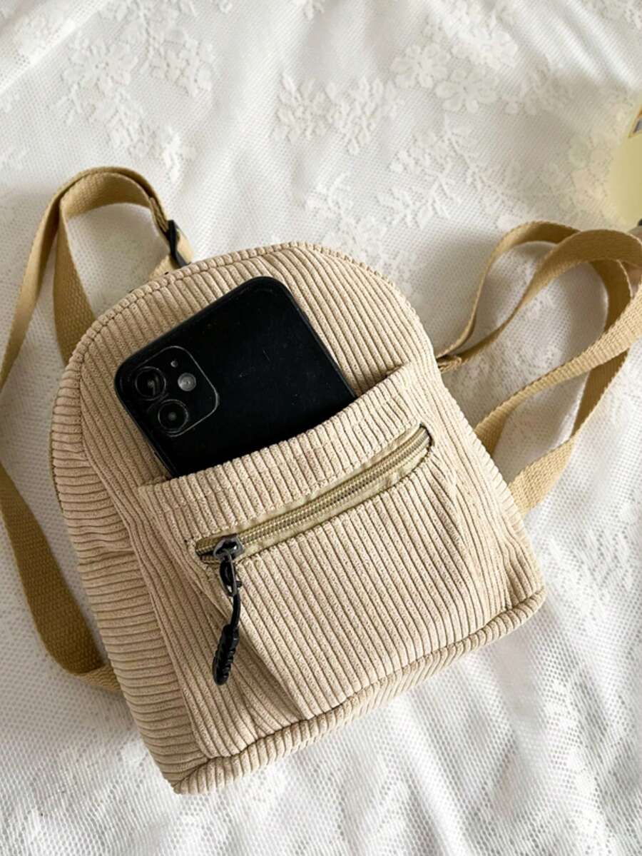 迷你纯色尼龙时尚百搭简约背包