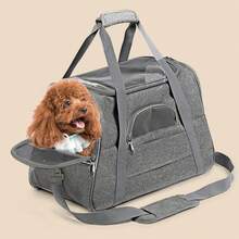 1pc Foldable Oxford Cloth Multi-Function Pet Carrier Bag, Breathable Pet Backpack Suitable For Small Pets Outdoor Use In All Seasons - Multicolor - View 3