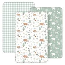 Baby Bedside Bassinet Sheets Fitted, Super Soft Microfiber 33"X20"Compatible With Baby Delight Dream On Me & Most Rectangle Bedside Sleeper Bassinet Mattresses