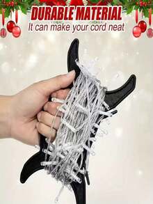 5个装圣诞灯串整理器卷轴 - 通用电缆卷绕器，适用于照明、延长线和花环